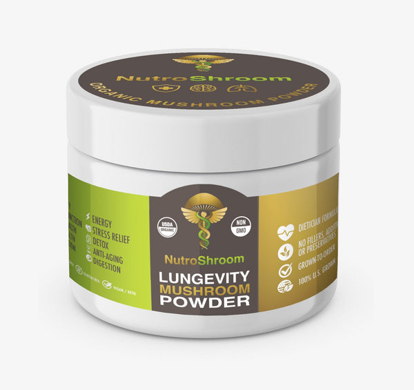 NutroMushroom LUNGEVITY & ENERGY - Organic Mushroom Powder